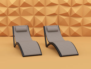 leżanka Slim; 180x72x70 cm (DxSxW); czarny