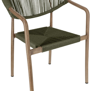 Outdoor-Stuhl Arion; 50x43x85 cm (SxGxW); siedzisko oliwka