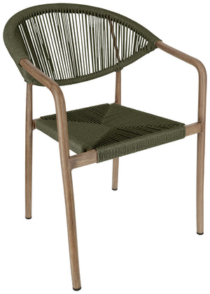 Outdoor-Stuhl Arion; 50x43x85 cm (SxGxW); siedzisko oliwka