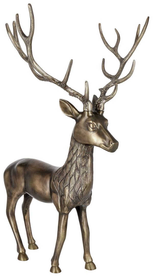 Deko-Hirsch Deer XL; 43x81.5x56 cm (SxWxG); złoto