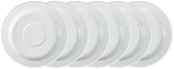 spodek do filiżanki do kawy Ronda; 15 cm (Ø); biały; okrągły; 6 sztuka / opakowanie
