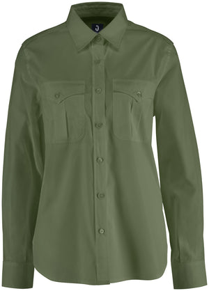 Bluse Langarm Marlon Regular Fit; Kleidergröße 38; oliwka