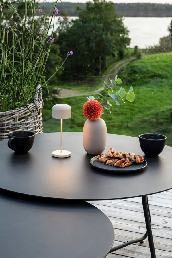 lampa stołowa LED Lille mini; 7.5x20 cm (ØxW); piasek