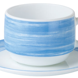 filiżanka do kawy Brush; 190ml, 7.7x5.8 cm (ØxW); niebieski; okrągły; 12 sztuka / opakowanie