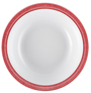 talerz do zupy Bistro; 600ml, 20.5 cm (Ø); wiśnia; okrągły; 5 sztuka / opakowanie