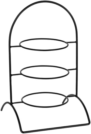 etażerka/stojak na talerze Owosso 3-poziomowa; 30.8x50.8x30.4 cm (SxWxG); czarny