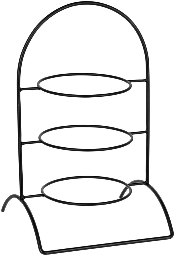 etażerka/stojak na talerze Owosso 3-poziomowa; 30.8x50.8x30.4 cm (SxWxG); czarny