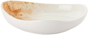 talerz głęboki Purior; 350ml, 18.5x17x4.9 cm (DxSxW); biały/brązowy; owalny; 6 sztuka / opakowanie