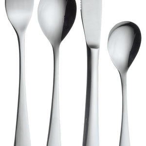 zestaw sztućców dla dzieci 4 częściowy; srebro, Griff srebro; 6 zestaw(y) / opakowanie