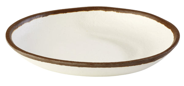 talerz głęboki Crocker; 500ml, 20.5x3 cm (ØxW); beżowy/brązowy; okrągły