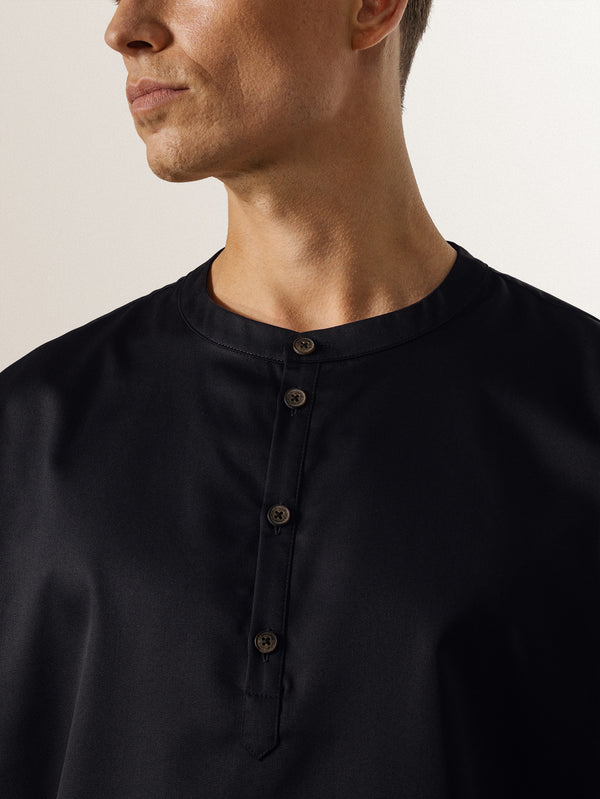 Kochshirt Gorgio; Kleidergröße 2XL; czarny