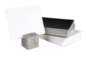 Kartenhalter Beton; 3x3x3 cm (DxSxW); biały; 4 sztuka / opakowanie