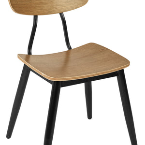 krzesło Scola; 55x50x83 cm (SxGxW); siedzisko dąb antyczny, stelaż czarny; 2 sztuka / opakowanie