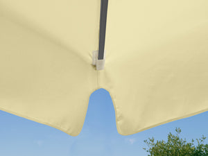 parasol profesjonalny duży Esparto stelaż antracyt; 350x350x370 cm (DxSxW); ecru; kwadrat