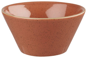 Bowl Stonecast Orange Snack; 340ml, 12.1x6.5 cm (ØxW); pomarańczowy/brązowy; okrągły; 12 sztuka / opakowanie