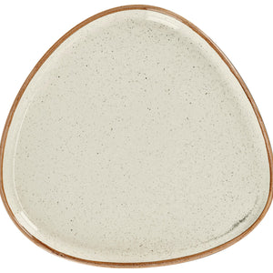 talerz płaski Sidina organiczny kształt z rantem; 20.7x19.5x2 cm (DxSxW); beżowy; organiczny; 6 sztuka / opakowanie