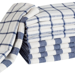 ścierka do naczyń Oland; 50x70 cm (SxD); niebieski/biały; prostokątny; 10 sztuka / opakowanie