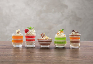  5x6.2 cm (ØxW); transparentny; 24 sztuka / opakowanie