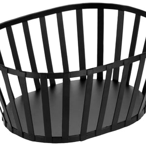 koszyk na pieczywo/owoce Liro owalny; 23x16.5x10 cm (DxSxW); czarny; owalny