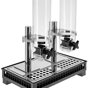 dozownik do płatków Portland podwójny 1/1; Größe GN 1/1, 55.4x35.2x53 cm (DxSxW); antracyt/transparentny; prostokątny