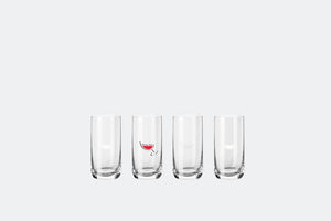 próbka personalizacja szklanka uniwersalna Tender z logo; 300ml, 13.2 cm (W); transparentny; 4 sztuka / opakowanie