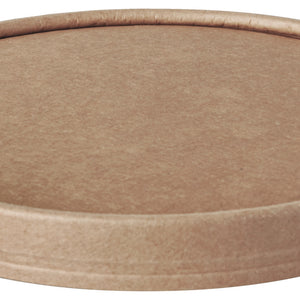 pokrywa do miski do sałatki To Go Pure tektura; 15 cm (Ø); brązowy; okrągły; 300 sztuka / opakowanie