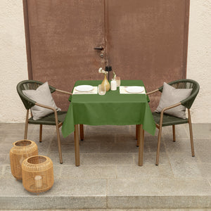 Tischdecke Lasolana; 130x130 cm (SxD); zielony; kwadrat