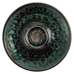 Espresso-Untertasse Black Reef Porzellan; 12.5x1.5 cm (ØxW); zielony/czarny; okrągły; 6 sztuka / opakowanie