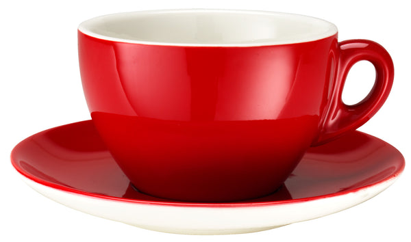 spodek do filiżanki do kawy Joy; 16 cm (Ø); czerwony; okrągły; 6 sztuka / opakowanie