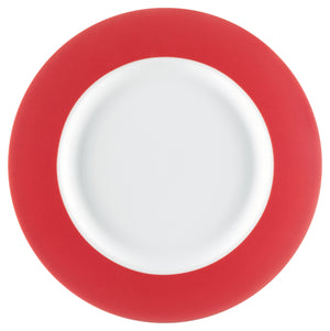 talerz płaski Multi-Color; 17.8x1.8 cm (ØxW); biały/czerwony; okrągły; 6 sztuka / opakowanie