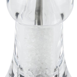 młynek do soli Toul; 11 cm (W); transparentny; 6 sztuka / opakowanie
