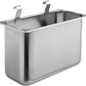 pojemnik na odpady Adeon do wózka serwisowego; 21000ml, 20x42x25 cm (SxGxW); srebro