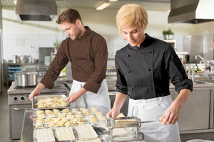 bluza kucharska damska Milan długi rękaw; Kleidergröße 36; czarny