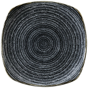 talerz Studio Prints Charcoal Black kwadratowy; 21.5 cm (S); czarny; kwadrat; 12 sztuka / opakowanie