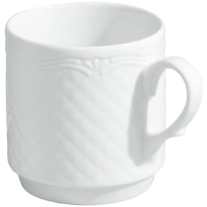 kubek Zürich; 300ml, 8x8.6 cm (ØxW); biały; okrągły; 6 sztuka / opakowanie