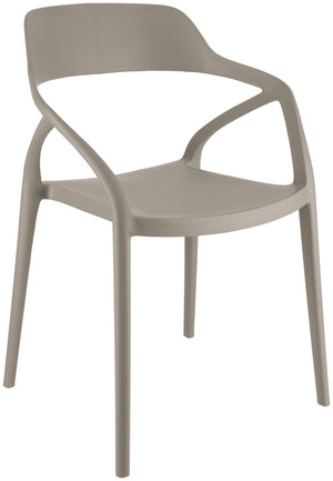 Kunststoff Stuhl Soreva; 57x51x79 cm (SxGxW); taupe; 4 sztuka / opakowanie