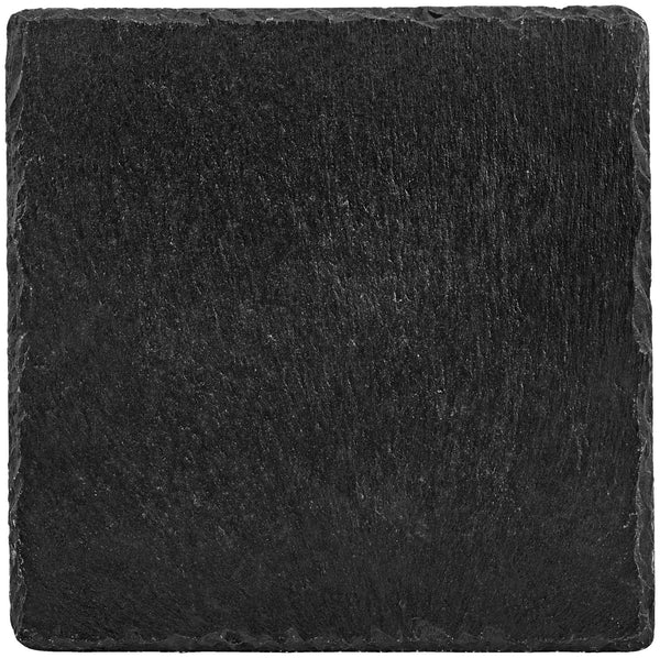 taca z łupka naturalnego Patara kwadratowa bez uchwytu; 25x25x0.5 cm (DxSxW); czarny; kwadrat; 2 sztuka / opakowanie