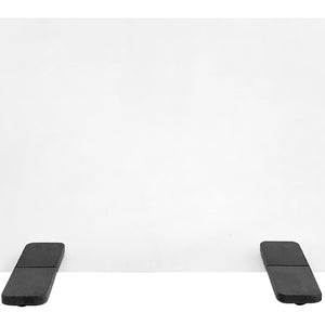 ścianka higieniczna do stołów Prevent akryl; 60x30x80 cm (SxGxW); czarny