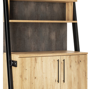 stacja do serwowania Baristo Industrial z drzwiami; 118x61x216 cm (SxGxW); dziki dąb