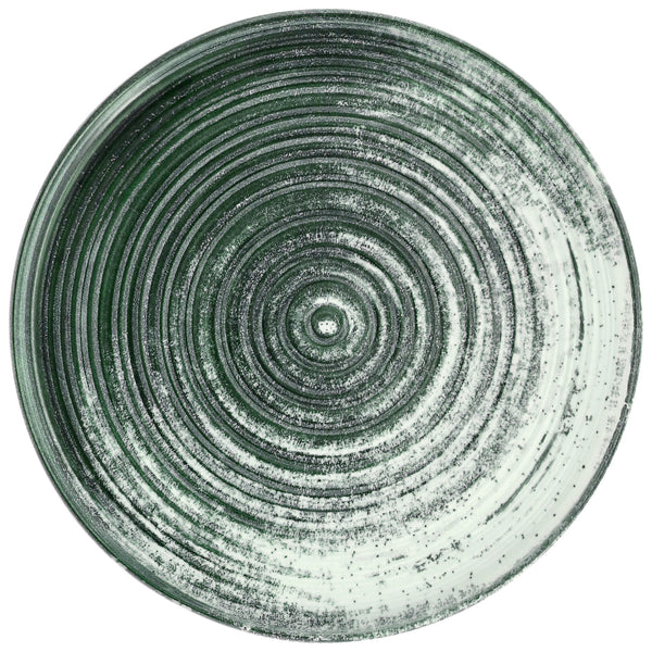 talerz płaski z rantem Etana; 24x1.1 cm (ØxW); biały/antracyt; okrągły; 6 sztuka / opakowanie