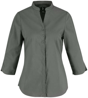Bluse Dreiviertelarm Lani Regular Fit; Kleidergröße 44; ciemny szary