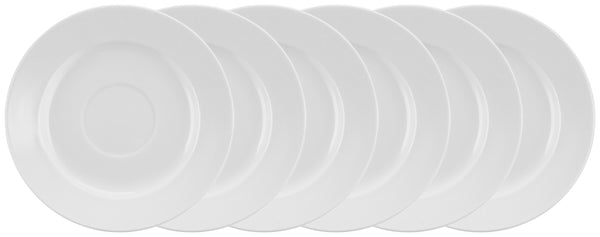 spodek do bulionówki / filiżanki do kawy/cappucino Rondon; 15.8 cm (Ø); biały; okrągły; 6 sztuka / opakowanie