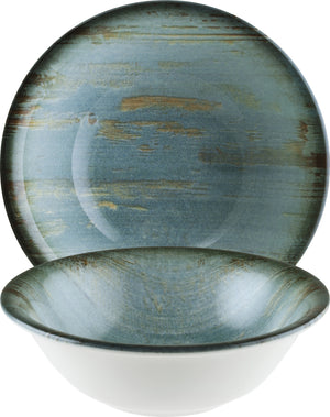 miska Madera Mint; 400ml, 16x5 cm (ØxW); turkusowy/brązowy/czarny; okrągły; 12 sztuka / opakowanie