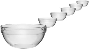  20x8.7 cm (ØxW); transparentny; okrągły; 6 sztuka / opakowanie