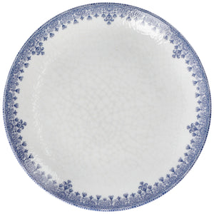 Teller flach Nonna; 24.5 cm (Ø); biały/niebieski; okrągły; 6 sztuka / opakowanie