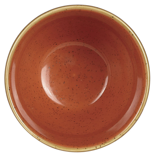 Ripple Chip Mug Stonecast Orange; 280ml, 9.5x8.3 cm (ØxW); pomarańczowy/brązowy; okrągły; 12 sztuka / opakowanie