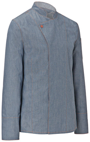 bluza kucharska męska Scott Denim długi rękaw; Kleidergröße 44; jasny dżins