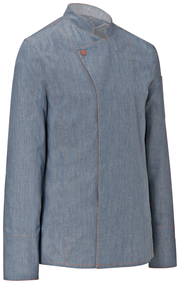 bluza kucharska męska Scott Denim długi rękaw; Kleidergröße 44; jasny dżins