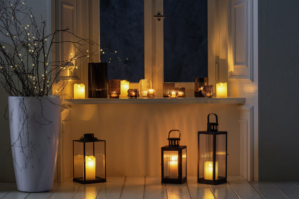 lampion Prya; 15x15x30 cm (DxSxW); czarny