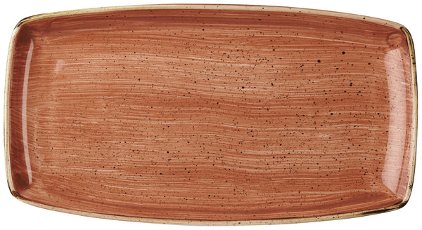 Oblong Platte Stonecast Orange; 35x28.5 cm (DxS); pomarańczowy/brązowy; prostokątny; 6 sztuka / opakowanie